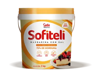 Margarina Sofiteli com Sal 75% de Lipídio - Balde 3kg