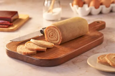 Receita de Bolo de Rolo de Goiabada com margarina Sofiteli